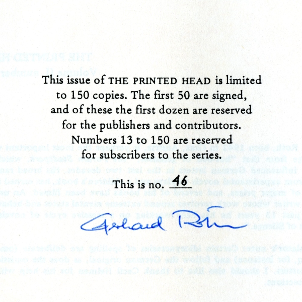 Gerhard Roth “THE AUTOBIOGRAPHY OF ALBERT EINSTEIN” ナンバー